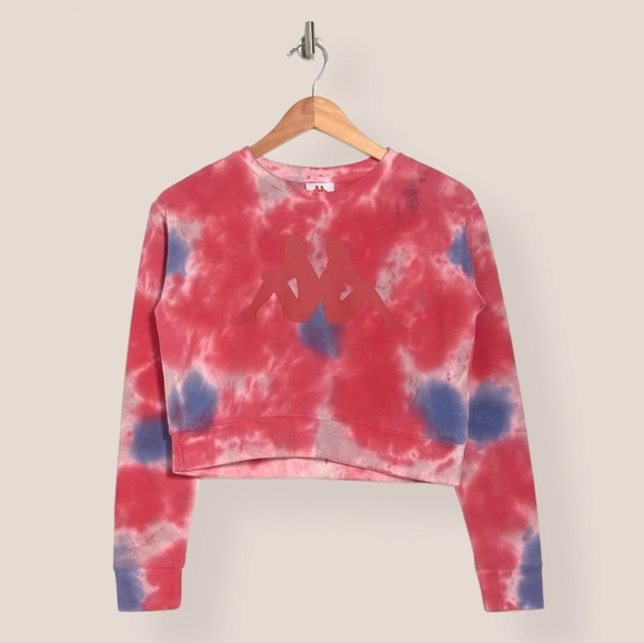 Kappa Sweaters - Kappa Galz Tie Dye Cropped Sweatshirt